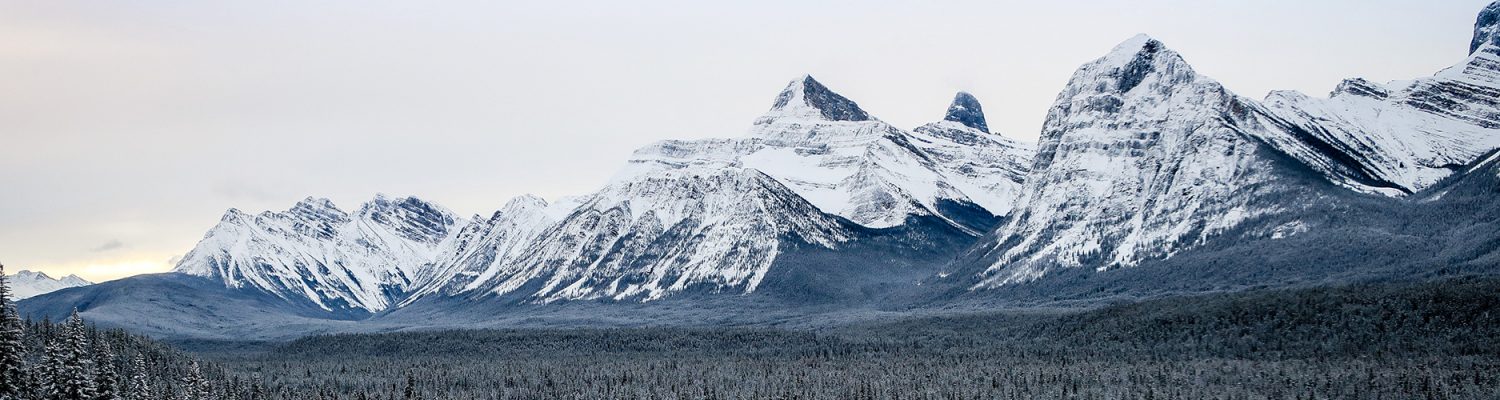 Canadian Rockies in winter, Alberta, Canada. Photo by Graham McDowell